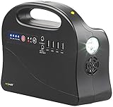 revolt Powerbank mit 230V: Powerbank & Solar-Konverter, 97 Wh, 230 und 12 Volt, Versandrückläufer (Energiestation, Powerstation Solar-Generator, Spannungswandler 220)