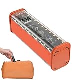 Aufbewahrungsbox für Batterien ohne Schweißen, 22,5 W Ladebatterien, transparent, leicht, 2 USB-Anschlüsse, Handy-Powerbank-Hülle