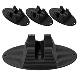 Abaodam 4 Stück Scooter Ständer Radschutz Universelle Scooter Halterungsbasis aus Robustem Kunststoff Schwarz Bodenroller und Kinderfahrrad Zubehör