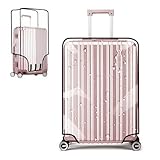 Megcdtr Koffer-Schutzhüllen, transparenter PVC-Koffer-Schutz, wasserdicht, reibungsfrei, wiederverwendbar, transparente Kofferabdeckung für Geschäftsreisen, den täglichen Gebrauch (76,2 cm)