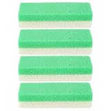 iplusmile 4 Stück Bimsstein Pediküre Hornhautentferner Fußpflege Hornhautraspel Ergonomisch Grün für Glatte Füße