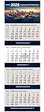 Kombi 4-Monatskalender 2026 Bürokalender großer Wandkalender vier Monate mit Bild (Skyline New York)