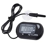 Mesee LCD Digital Aquarium Thermometer, Digital Thermometer Hygrometer, Aquarium Wasserthermometer für Aquarium Marine Temperatur mit Saugnapf und Sonde