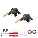 AKNES Switch JoyCon Joystick Ersatzteile - No Stick Drift, TMR Joy Con Sticks Zubehör Reparaturkit Kompatibel mit Nintendo Switch/OLED/Lite, mit Reparaturwerkzeug
