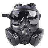 Lempefe Vollmaske M50 Kopfmaske Vollgesichts Ventilative, gewidmet öffentlichen Sicherheit Schutz, Schutz mit Filterkaste Reusable Sicherheit für militärische Enthusiasten