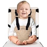 Mineto Tragbare Sitzerhöhung für Baby & Kinder - Klappbarer Hochstuhl für Zuhause & Unterwegs - Reise Kinderhochstuhl verstellbar und sicher