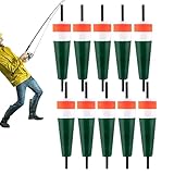 Pop Kork Schwimmer, 10 Stück Schaumstoffposen mit Gewichten für Wasserfische wie Krappie, Wels, Forelle, Barsch und Sonnenbarsch