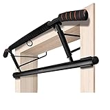 AthleticPro - Klimmzugstange Türrahmen -Wandmontage- Stark belastbare Pull up bar [bis 200 KG]- Türreck ohne Aufbau - 20 cm höher im Rahmen - Auch für Dips&Push Ups