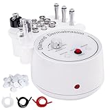 GHWMYD 3 in 1 Diamant Mikrodermabrasion Dermabrasion Maschine, Professionelle Peeling Gesichtshautpflegeausrüstung mit Zauberstab, Sprühflasche und Vakuumglasrohr für Heimschönheitssalon (Weiß)