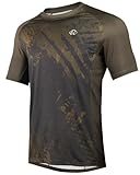 ROTTO Herren Mountainbike Trikot Kurzarm Radtrikot für MTB BMX Downhill Kurze Ärmel Schnell Dry, Cyberpunk-Stil