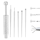 AstraGlam 6 Stück Piercing Zange Set, Piercing Kugel Aufdreher, Piercingzange Für Kugeln, Piercing Werkzeug Zum Öffnen Und Wechseln, Piercing Zubehör Für Ohr Und Nase