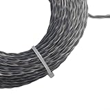 Für 2 Sets 15 m Mähfaden für 2 0 3 0 mm für Rasentrimmer, kompatibel mit elektrischen Handmodellen, effizientes Schneiden (15 m x 2,4 mm x 2 Stück)