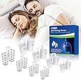 8 Stück Schnarchstopper,Anti Schnarch,Nasenspreizer,Nasenatmungsdilatator,Nasenspreizer Besser Atmen,Anti Schnarch Nasenclip für Besseren Atmen und Schlaf
