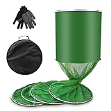Fishing Setzkescher, 3.3m Setzkescher Gummiert mit Tasche&Handschuhe Setzkescher Schwimmend Fischernetz Faltbar für Angelzubehör
