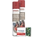 IMPRÄGNOL Universal Imprägnier-Spray | Wirksamer Schutz vor Nässe und Schmutz | Für Leder, Textilien & High-Tech-Gewebe | 2 x 400 ml + GRATIS-Duftbaum