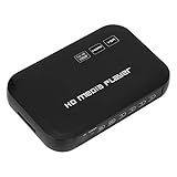 VBESTLIFE 1080P Video-Player HDMI VGA, Media Player Multimedia-Player mit USB-Schlüsselhalter, 2,5-T-Festplatte, SD-Kartenunterstützung MKV, MOV, AVI, M2TS, TP, TRP, IFO,