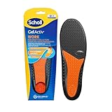 Scholl GelActiv Einlegesohlen Work für Arbeitsschuhe in 35,5-40,5 – Für stark beanspruchte Füße – 1 Paar Gelsohlen