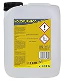 FESTA Holzwurmtod Holzwurm EX Holzwurmschutz Schädlingsbekämpfung Holzschutz 5 L