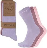 normani 3 Paar Socken aus Cashmere und Merinowolle mit Komfortbund ohne einschneiden für ein hautfreundliches Tragegefühl Damen und Herren Farbe Hell sortiert Größe 47-50