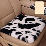 JUXDZISHW Schwarz,A,Autositzbezüge Lammfell Autositzbezug Lammfell Autositz Lammfell Sitzbezug Für Auto Lammfell Sitzauflage Lammfell Auto Fell Autositzbezüge Fell Vordersitze Universal
