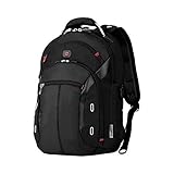 WENGER Gigabyte Laptop-Rucksack mit Tabletfach, Notebook bis 16 Zoll, Tablet bis 10 Zoll, Organizer, 17 l, Damen Herren, Business Uni Schule Reisen, Schwarz, 600627