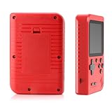 Handheld Spielkonsole, Retro Handheld Konsole Mit 500 Klassischen Fc Spielen, 3' LCD-Bildschirm, Retro Game Console Für Zwei Spieler Spiele Und Tv-Ausgang, Kinder Und Erwachsene (Rot)