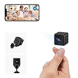 aobo 4K HD WLAN Mini Überwachungskamera Innen Mini Kamera Live Übertragung Handy APP Für Micro Camera Indoor Mit Akku Kompakte Kleine Sicherheitskamera mit Bewegungsmelder Nachtsicht