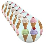 Getränkeuntersetzer, Tassen-Untersetzer, Eiswaffeln, lustige Tassenmatte, 10,2 cm, Leder-Untersetzer für Getränke, wasserdicht, Bar, Bier, Getränke, Untersetzer-Set für Heimdekoration