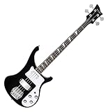 Rocktile Pro RB-400B Blackbird E-Bass (Longscale, Humbucker, Single Coil, eingeleimter Hals) schwarz