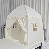 Xiyocadt Spielzelt für Kleinkinder, 150x108x150 cm Prinzessin Prinz Schlosszelt für Indoor, Spielhaus für 2-3 Kinder, Kinder Zelte für Zimmer, Geschenk