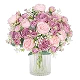 SOMYTING Pfingstrose Künstliche Blumen 2 Bündel...