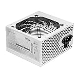 MARSGAMING MPIII550P, PC-Netzteil ATX 550W, 5 Jahre Garantie, 85% Effizienz, Digitales APFC-System, 120mm FDB-Lüfter mit AI-RPM, DC-DC- und SMD-Technologie, extra Lange Flachkabel, Weiß