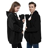 Idtswch Kängurujacke Tragejacke für Baby aus Fleece 2in1 Männer Tragejacke&Softshelljacke,Tragemantel&Damenmantel