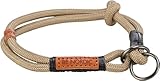 TRIXIE Zug-Stopp Hundehalsband BE Nordic L Sand/schwarz– bequemes Hundehalsband große Hunde mit Zugbegrenzung - robust & elegant – 17284