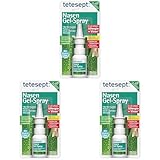 tetesept Nasen Gel-Spray – Nasenspray mit Hydro-Feuchtigkeitsfilm – Nasenpflege für Befeuchtung und Schutz der Nasenschleimhäute – 1 x 20 ml (Packung mit 3)