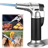 Flambierbrenner, Küchenbrenner mit Sicherheitsschloss Refillable Butane Gasbrenner Bunsenbrenner Blowtorch für Küche Gebäck Desserts Crème Brulée Camping Grill Löten (Butan Nicht Inbegriffen)