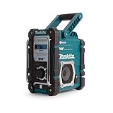 Makita DMR112 Akku-Baustellenradio 7,2 V - 18 V mit DAB+ und Bluetooth (ohne Akku, ohne Ladegerät), türkis