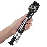 GIYO Hochdruck Fahrrad-Dämpferpumpe für MountainbikeVorder-/Hinterradfederung Aluminiumzylinder 1.5' Zifferblattmanometer Mikro-Einstelltaste | 350 PSI 360° Drehbarer Schlauch | Hergestellt in Taiwan