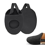 Motorrad Schuhschutz,2 Stück Gear Shifter Zubehör, Motorrad Schuhe Schaltschutz,Motorrad Gangschaltung Pad mit ist Elastisch,Bequem und Einfach Anzuziehen,Passend für Alle de Schuhtypen,Schwarz