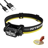 Nitecore NU43 USB-C wiederaufladbare Stirnlampe, 1400 Lumen, hell, leicht, für Camping, Laufen oder Arbeiten, mit Spot, Flutlicht, rotem Licht und Lumentac Organizer