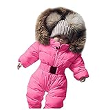 Generisch Baby Strampler Oberbekleidung Schneeanzug Mantel Säuglingsoverall Kapuzenjacke Warme Coat&Jacke (9-12 Months)