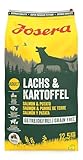 JOSERA Lachs & Kartoffel (1 x 12,5 kg) | Adult | Premium Trockenfutter für ausgewachsene Hunde | Kartoffel & Lachs als einzige tierische Proteinquelle | getreidefrei | Hundefutter| 1er Pack
