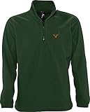 Baddery Jäger Fleece Pullover: Hirsch - Jägerbekleidung - Jagd-Kleidung - Wald Förster Pulli Sweatshirt Outdoor Pirsch Jagdausrüstung (XL)