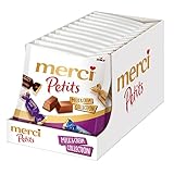 merci Petits Milk and Cream Collection – 12 x 125g – Mix aus nicht gefüllten und gefüllten Schokoladen-Spezialitäten