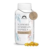 Herbaland Schwarzkümmelöl-Kapseln | 3000 mg Tagesdosis | Ägyptisch, bio & kaltgepresst | 400 Kapseln | Laborgeprüfte Qualität | Aus deutscher Herstellung