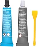 AGT Epoxidkleber: 2-Komponenten-Epoxid-Kleber, stahlverstärkt, schnellfest, transparent (Epoxy Kleber, 2-Komponenten Epoxidharz, Sekundenkleber)