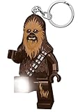 LEGO Star Wars Chewbacca Schlüsselanhänger LED-Taschenlampe Spielzeuge Geschenke für Kinder - 76 mm große Figur (KE100H) - 2 CR2025 Batterien enthalten