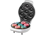 Rosenstein & Söhne Mini Donut Maschine: Mini-Donut-Maker, antihaftbeschichtet, 1.000 Watt (Donut Maschine für Zuhause, Mini Donutmaker, Waffeleisen)