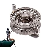 Spinnrollen für Süßwasser, Aluminiumlegierung, mit ergonomischem Griff, Fitness- und Outdoor-Zubehör, bequemer Griff, Outdoor-Fischwerkzeuge für Vater, Sohn, Ehemann, Männer, Onkel, Nachbarn, Freunde