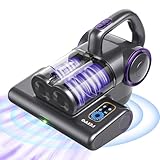 FEPPO Milbensauger für Matratzen, 16Kpa Matratzensauger mit 253,7nm UV-C-Licht, 140°F Wärme, HEPA-Filter & Ultraschall, Vielseitiger Milbenstaubsauger für Bett, Sofa, Kinderbett (Kabelgebunden, 500W)
